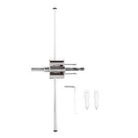 Free Cone for Charging Drills, Free Cone for Carpentry, Circle Cutter, Circle Cutter, Diameter 1.2 - 11.8 inches (30 - 300 mm), Craft Tool Drilling, Carbide Steel Blade, Adjustable, DIY Tool, For Wood Boards, Plastic Boards, Plasterboards, Hex Wrench Included