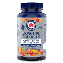 Orthomolecular Laboratories - Bioactive Collagen Hydrolyzed Bovine Collagen Peptides 1000mg, 130 Tablets - Vitamins for Bone Strength, Digestive Health, Joint Health, Hair Skin and Nail Vitamins