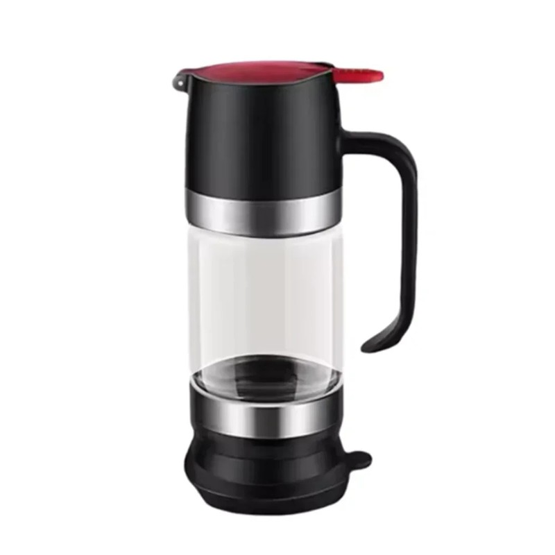 Glass Honey Dispenser for Easy Serving – 300mL Press-Handle Bottom