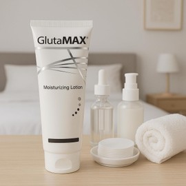 GlutaMAX Revitalizing Lotion with Glutathione, Smooth Texture Hydrating Body Moisturizer for Even Tone Daily Face and Hand Care - 90ml x 3 Bottles