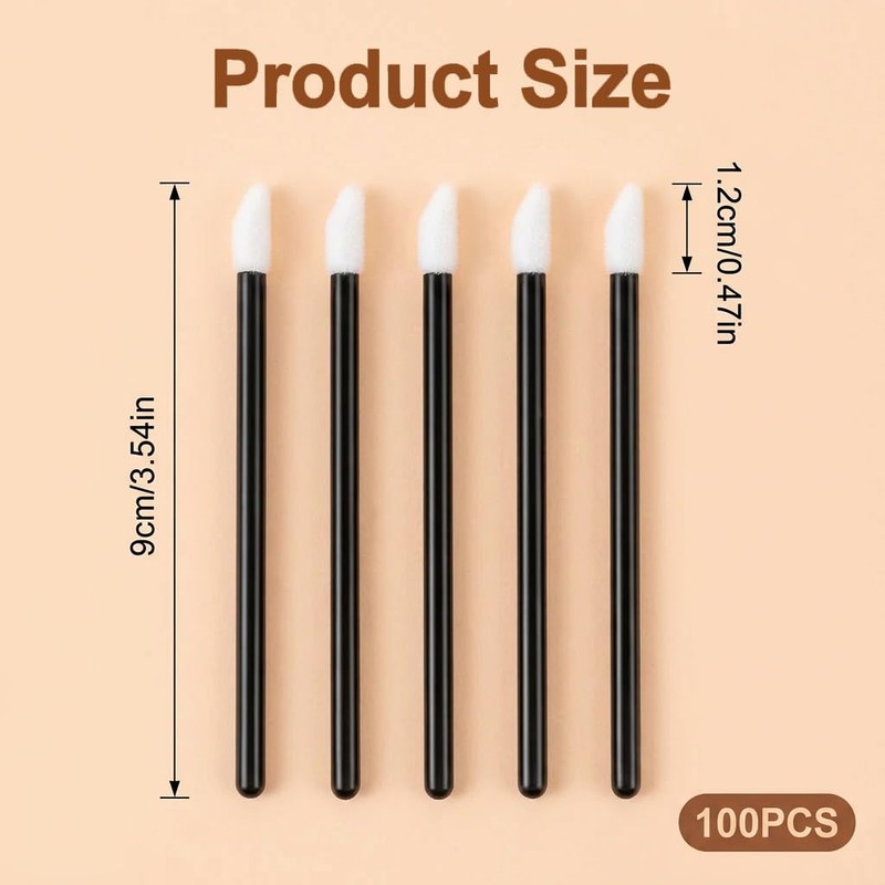 Stalora 100 pennelli usa e getta per labbra, applicatore per