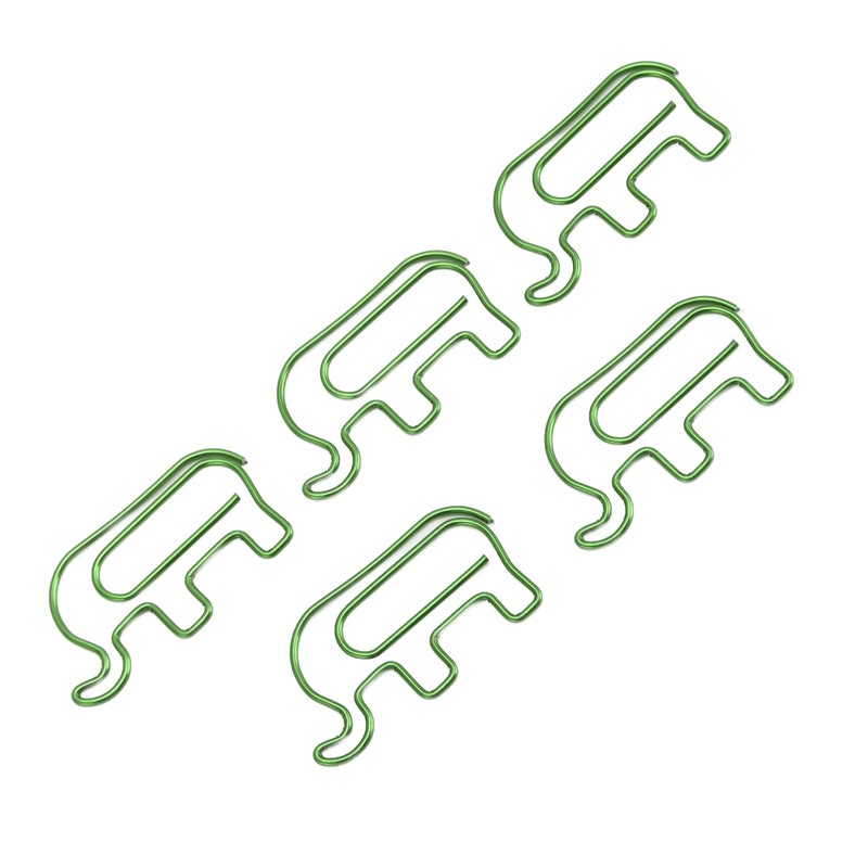 100pcs Paper Clip Cute Elephant Shaped Stainless Steel Paper Clip