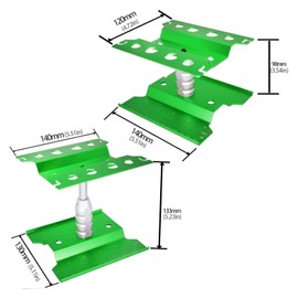 RC Car Repair Work Stand Lift Lower Adjustable Workstation Aluminum 360 Degree Rotation for 1/8 1/10 1/12 RC Car Traxxas Slash TRX4 Arrma Axial SCX10 Losi Redcat Wltoys RC Crawler Monster Truck Buggy