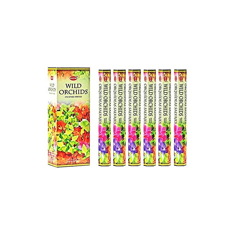 Hem Wild Orchids Incense 120 Sticks Box (6 Pack of