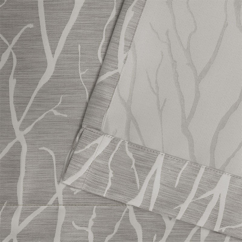 EXCLUSIVE HOME Forest Hill Woven Room Darkening Blackout Grommet Top