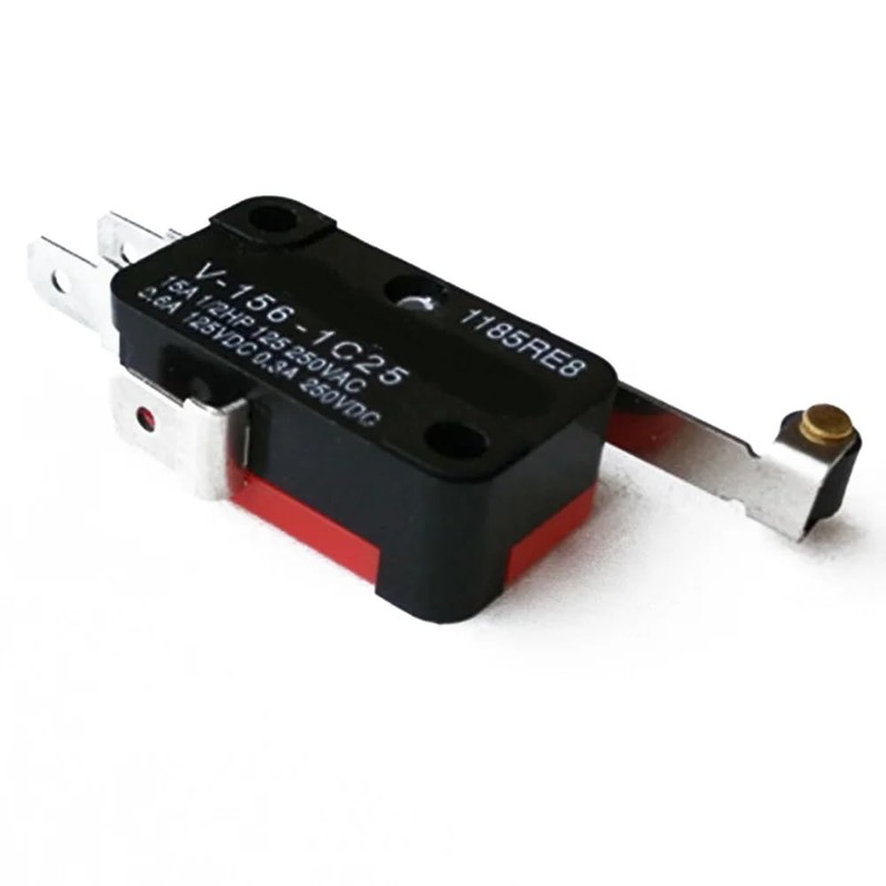 DollaTek V-156-1C25 Micro Limit Switch with Long Hinge Roller Momentary