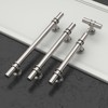 Amerdeco 10 Pack Brushed Satin Nickel Cabinet Pulls 7.5 Inch(192MM)