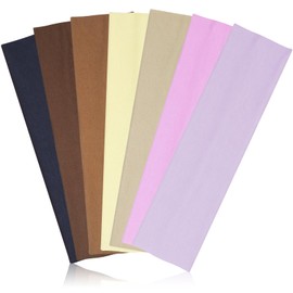 DiyJibb Headbands for Women Non Slip - 7PCS Fashion Sports Hair Bands for Women's Hair, Soft Cotton Cloth Stretchy Headbands for Women for Workout Yoga Running