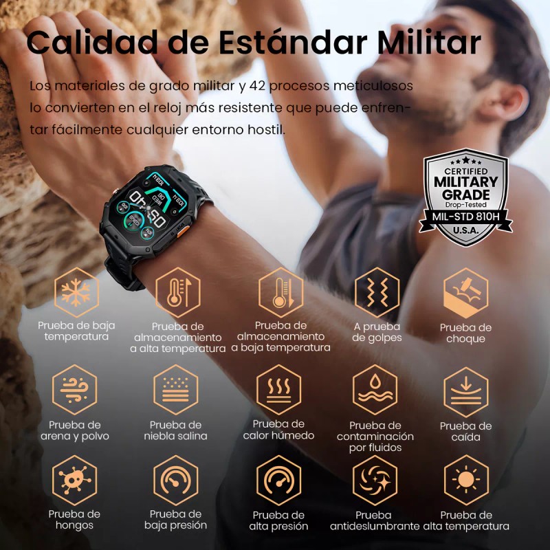 Haylou Iron N1 Smartwatch Pantalla Amoled HD de 2,13'', Llamadas