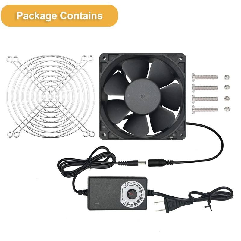 YOWEE BREEZE 120 mm x 38 mm Computer Fan Small