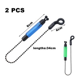 HBERCAI Pack of 2 Swingers for Carp Fishing with Bite Alarm Fishing, Swingers for Carp Fishing, Fishing with Bite Alarm, Fishing Bite Alarm, Swinger for Carp Fishing, Fishing Highly Visible, Blue,