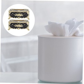 SHOWERORO 2pcs European Style Tissue Box Holder Decorative Paper Towel Organizer for Home Office Car Easy to Clean and Store Stylish Design for Living Room Bathroom Restaurant