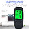 EMF Meter Electromagnetic Field Detector Handheld Temperature Tester for TV