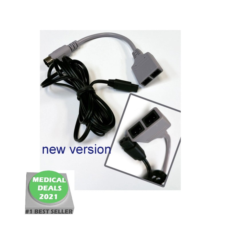 ROSCOE MEDICAL Grey CONNECTOR CABLE for Roscoe Medical ComboCare Electrotherapy