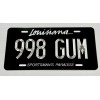 Diamond Etched Products Louisiana LA State Car Tag Your Text