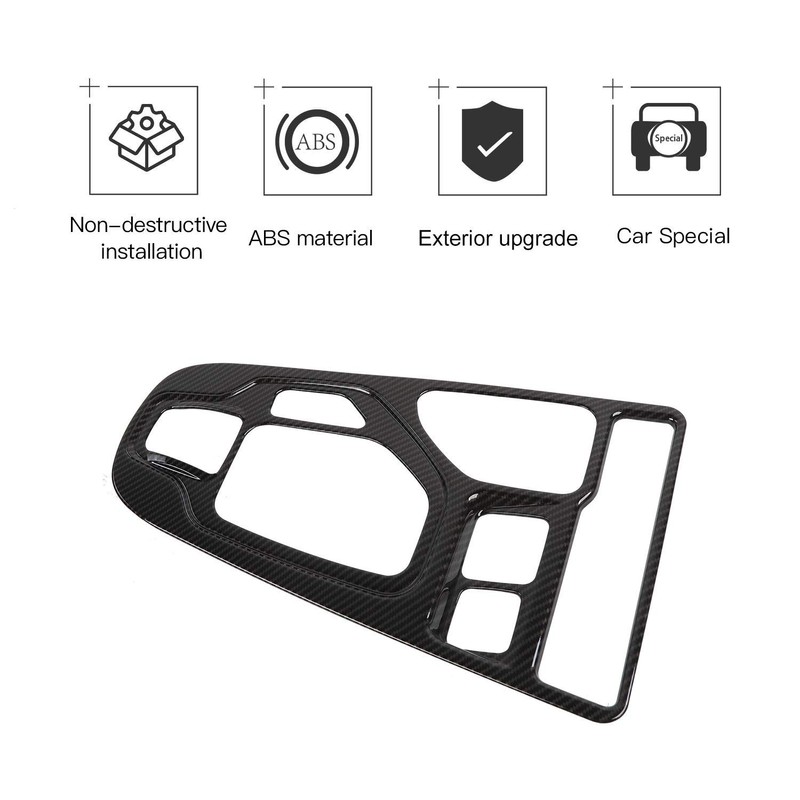 JeCar Carbon Fiber Interior Gear Shift Panel Cover Trim Fit