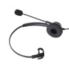 Telephone Headset with Noise Cancelling Microphone Black USB Corded Single