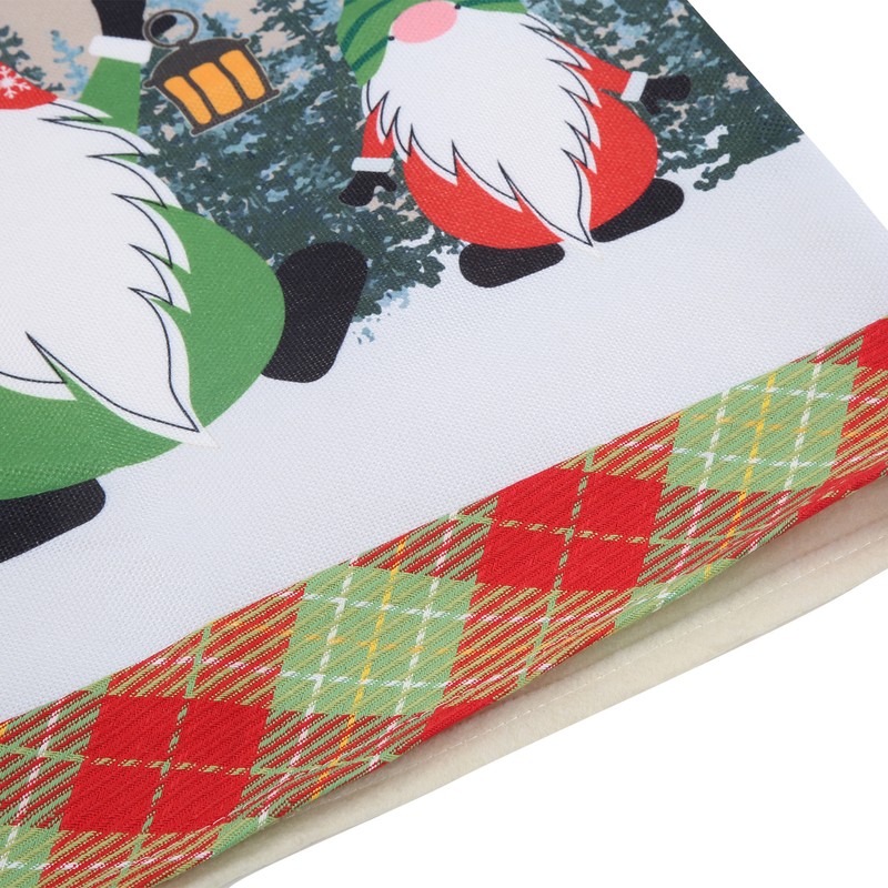 4pcs Chair Covers Soft Elastic Stretch Santa Claus Pattern Dining