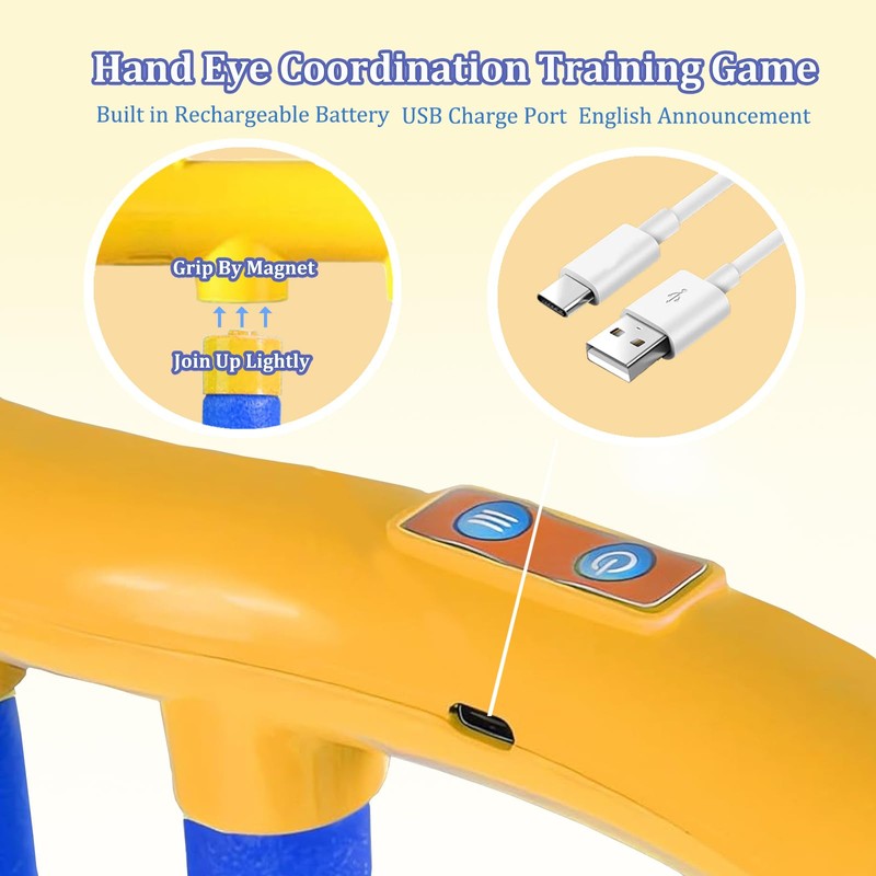 Hand Eye Coordination Training Catching Stick Game Drop Trivia Tool