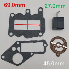 Canyoyi Carburetor Carb W/Float Kit for Johnson Evinrude Outboard 9.5 BRP OMC 382048 1964 1965 1966 1967 1968 1969 1970 1971 1972 1973 1973 23-086