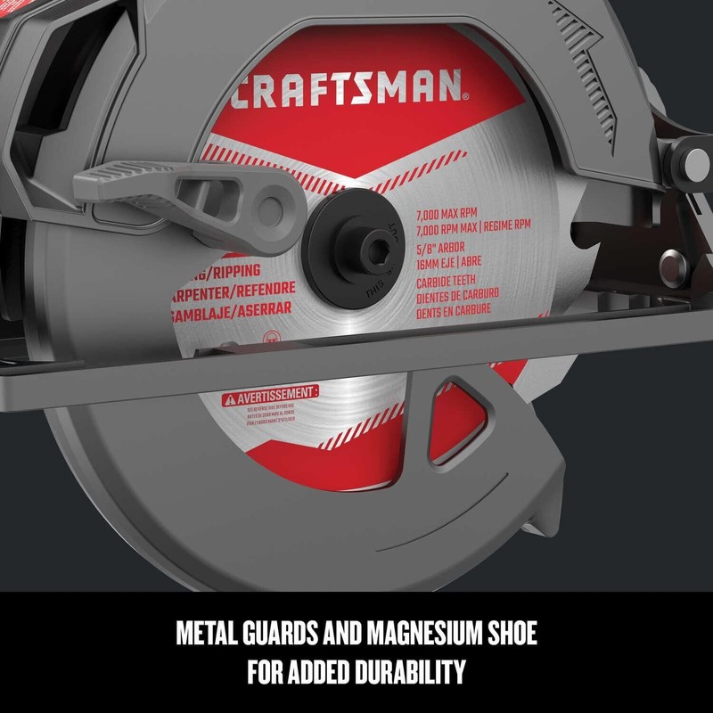 CRAFTSMAN Circular Saw, 7-1/4 inch, 15 Amp, Corded (CMES510)