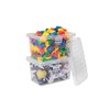 1x 24L Litre Crystal Clear Plastic Storage Box With Lid