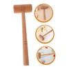 TEHAUX Wooden Handle Jewelry Hammer Tool for Jewelry Making Repair