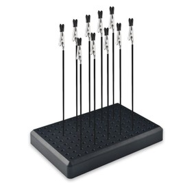 ABEST Model Painting Stand Base Holder 10 Pcs Alligator Clip Sticks with Base HolderAlligator Clip Stick Set for Airbrush Hobby Model Parts Models Assemble