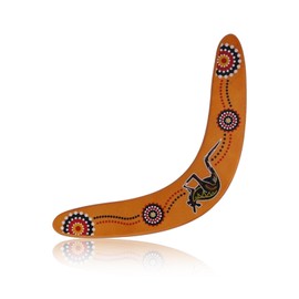 Wooden Boomerang for Kids & Adults - Easy-to-Throw V-Shaped Returning Boomerang | Durable Outdoor Flying Saucer Toy Suitable for Backyard Games,Outing Family Fun,Beach Play Toy,Safe & Sturdy Design