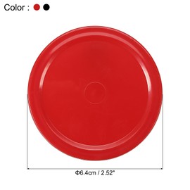 PATIKIL Air Hockey Pucks 2.5 Inch, 8Pcs Air Hockey Heavy Replacement Pucks for Game Tables Equipment Accessories, Red & Black