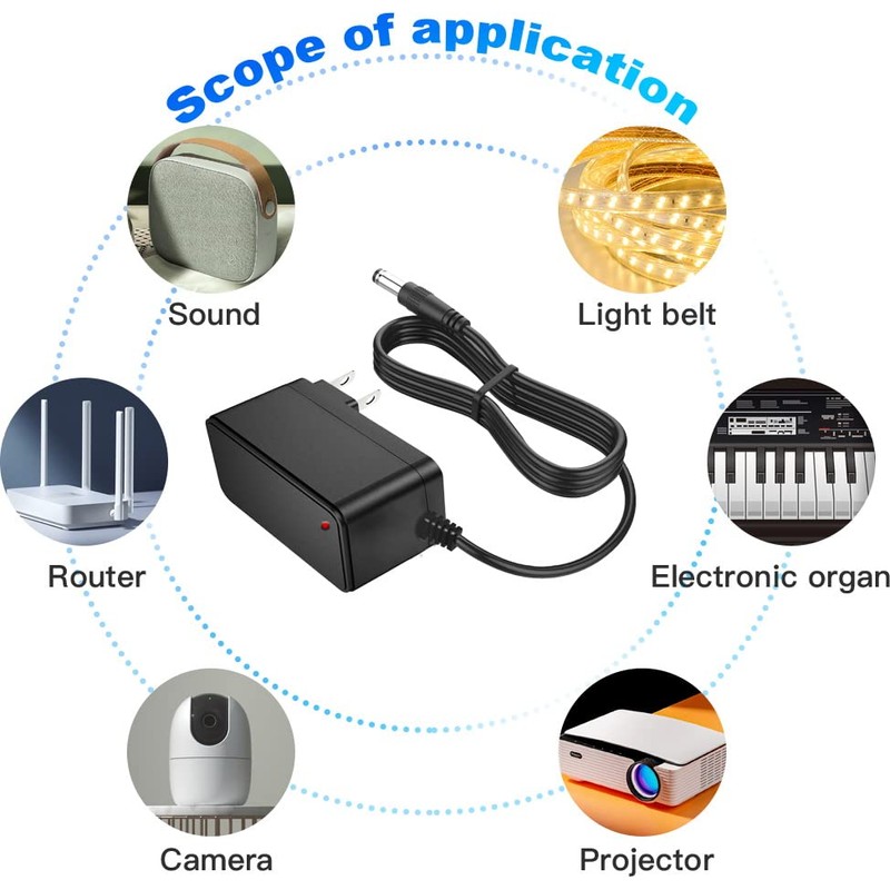 12V 0.5A 500mA Power Supply AC 100~240V to DC 12V