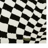 Checkered Doormat Anti Skid Black White Grid Cute Door Mat