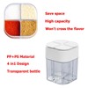 AIMALL 4 PCS Four-in-One Seasoning Box, Portable Split Transparent Spice