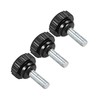 CoCud Knurling Clamp Knob M6 x 15mm Male Thread 20mm