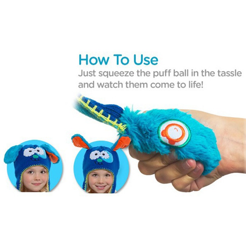 Plush Moving Ears Hat Cartoon Funny Hat Kids Winter Hats