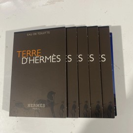Hermes Lot Of 5 Terre D'Hermes For Men Sample Vial 0.06 oz Eau de Toilette Spray