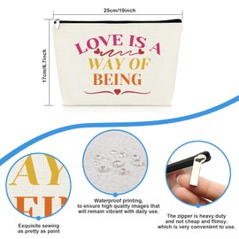 Long Distance Relationship Gifts for Women Makeup Bag Long Distance Friendship Gifts for Friend Coworkers Cosmetic Bag Christmas Birthday Graduation Gift for BFF Bestie Girlfriends Travel Pouch