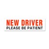 CafePress New Driver Be Patient Inred Car Magnet 10 X