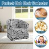 FUANGUI 2 Piece Club Chair Slipcover Stretch Barrel Chair Covers