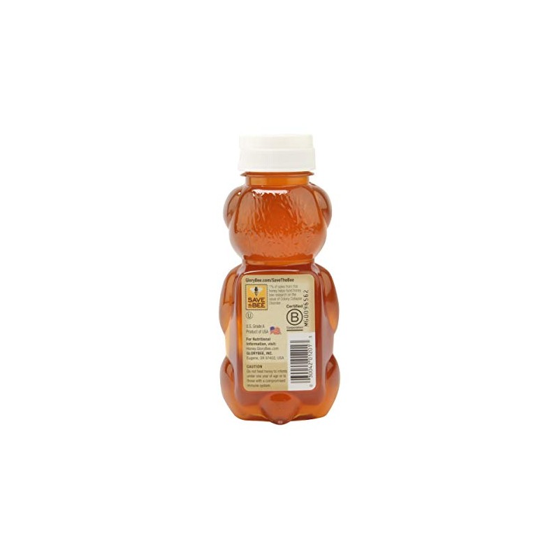 GloryBee Pacific Northwest Blossom Honey Bear, Clover, 12 Ounce
