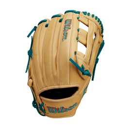 Wilson Fall 2024 A1000® DW5 12” Infield Baseball Glove - Blonde/Teal/Orange, Left Hand Throw