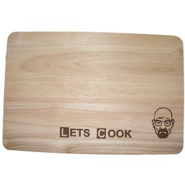 FastCraft, Breaking-Bad-Heisenberg Chopping Board, Hardwood, for Chopping, Cutting, Cheese Board, Bamboo, Premium Hardwood, 30 x 20 x 1.5 cm