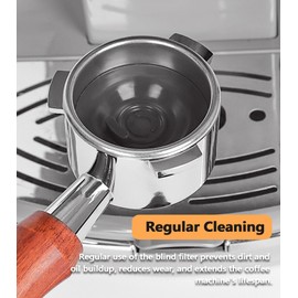 T TAKONE Pack of 2 Cleaning Discs for Breville & Sage Barista Express, Cleaning Tablets for Portafilter Filter, Compatible with Barista Express, Sage and Gastroback Espresso Machines