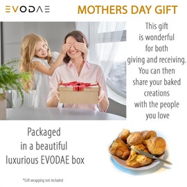 EVODAE EVODAE? 2PCS Popover Pans Nonstick 12-2x6 Pieces - Pro-Grade - Strong Built Metallic Cups - Deep Pan - Premium Black PPG Coated - Baking Popovers-Muffin-Yorkshire Pudding-Jumbo Cupcake-Cake-Cruffin