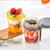 Wide Mouth Mason Jar, 16 ozMeal Prep Jars, Oatmeal Glass