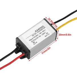 DC-DC 12V / 24V to 5V 5A Down Converter Non-Insulated Power Supply Module Regulator