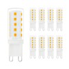 Pack of 8 G9 Dimmable LED Light Bulb 4W, 40W