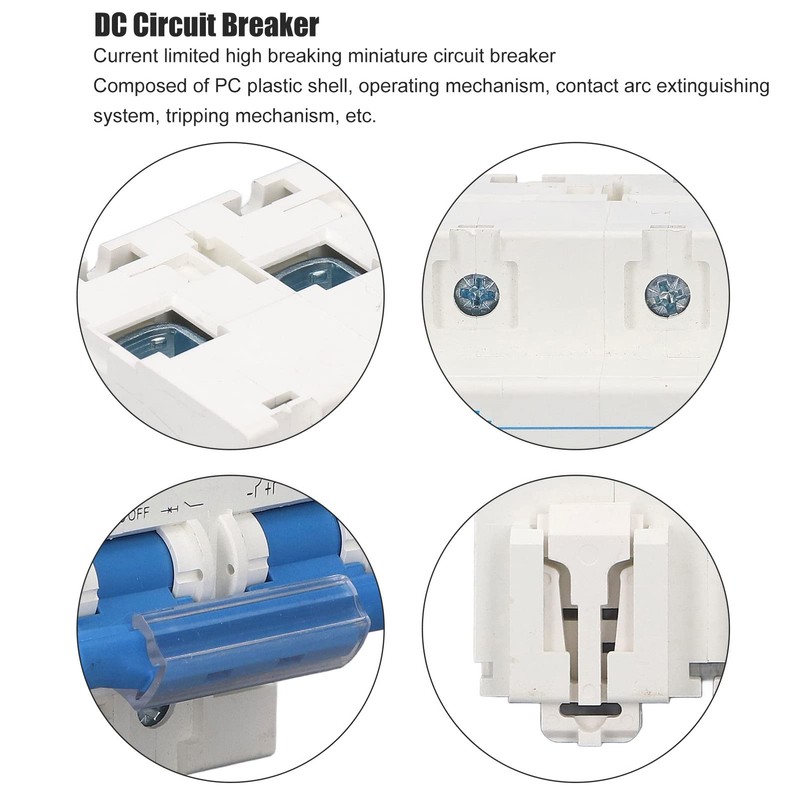 DIN Rail DC Circuit Breaker 500V DC Circuit Breaker Power