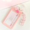 Tivleed Acrylic Kpop Photocard Holder with Heart/Star Pendant Keychain, 2