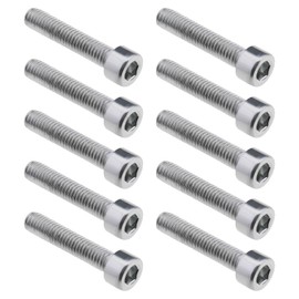 OTOTEC 10PCS M5x 25mm Torx Screws Compatible with Stihl TS400 TS410 TS420 Cut Off Saws Electric Machine Accessories Universal Threaded Tools, Silver